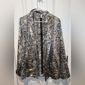Snake Skin Silk Women’s Blazer